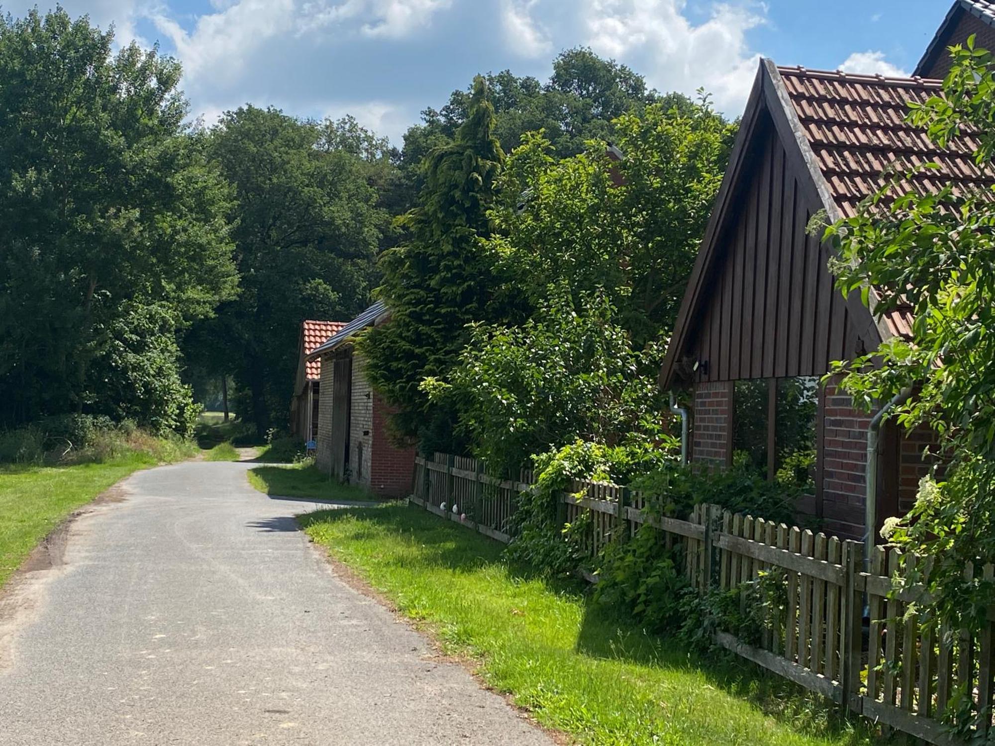 Wunderschoene Ferienwohnung Mit Balkon Auf Dem Bauernhof Greven Exterior photo